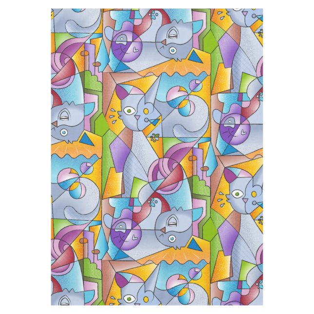 Mantel Cubist Cats - The Mininos (Anverso)
