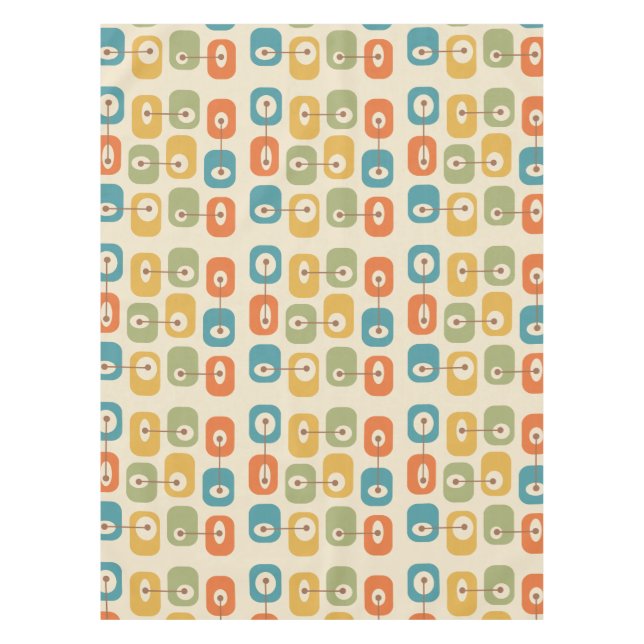 Mantel Cubos modernos y escuálidos de mediados de siglo (Anverso)