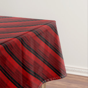 Mantel Cuchillo geométrico rojo y negro