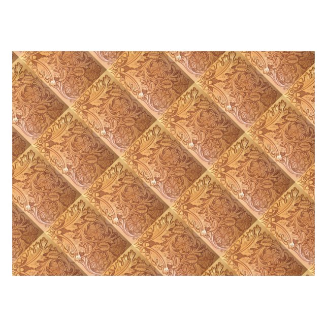 Mantel Cuero equipado marrón rústico del país occidental (Frente (Horizontal))