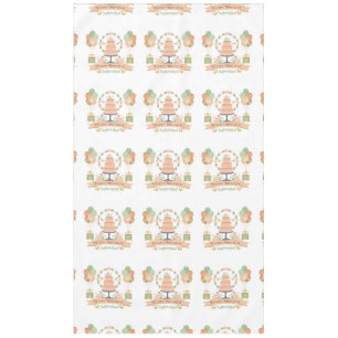 Mantel cumpleaños de moda rústica moderna