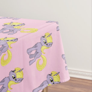 Mantel Cumpleaños de niña unicornio anime rosa
