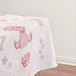 Mantel Cumpleaños de niñas dinosaurio rosa lindo