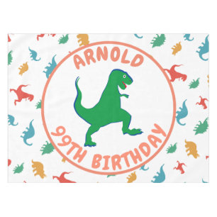 Mantel Cumpleaños Dinosaurio T Rex Kids Jurassic Animales