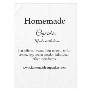 Mantel Cupcakes caseros hechos con amor agregar texto sit