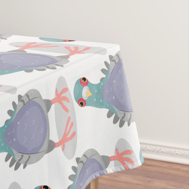 Mantel Curioso ilustracion personalizado de palomas (In Situ)