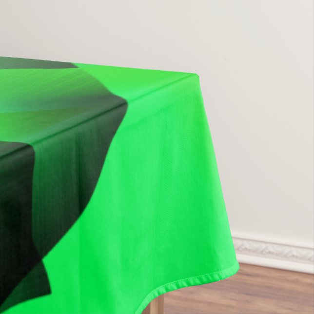 Mantel Curling verde limón y negro, con sombra? (In Situ)