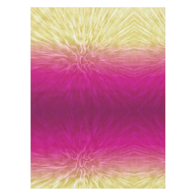 Mantel Curvas amarillas púrpuras (Anverso)