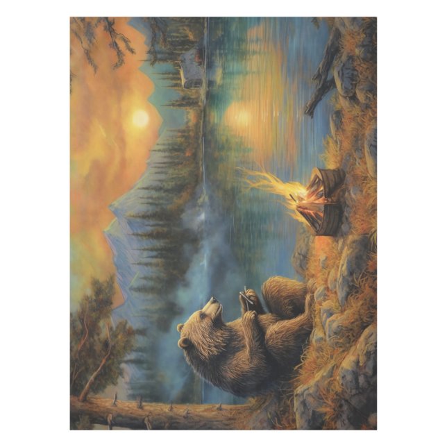 Mantel Custodio de la llama del otoño | Grizzly Bear Camp (Anverso)