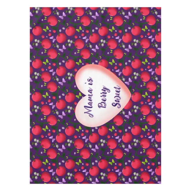 Mantel Custom and personalized Cute Cherry Butterfly  (Anverso)