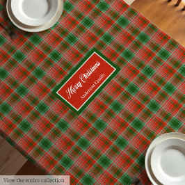 Mantel Custom Name Tablecloth Traditional Christmas Look