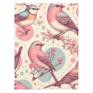 Mantel Cute Birds Vintage Painting