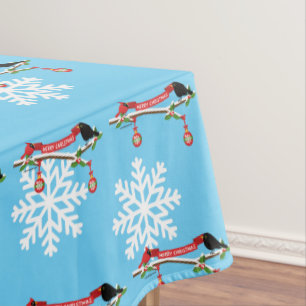 Mantel Cute Blackbird Y Cardenal En Sucursal - MERRY XMAS