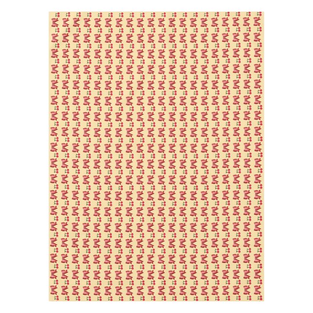 Mantel Cute Cherry Bow Seamless Pattern Pink Aesthetic Ka (Anverso)
