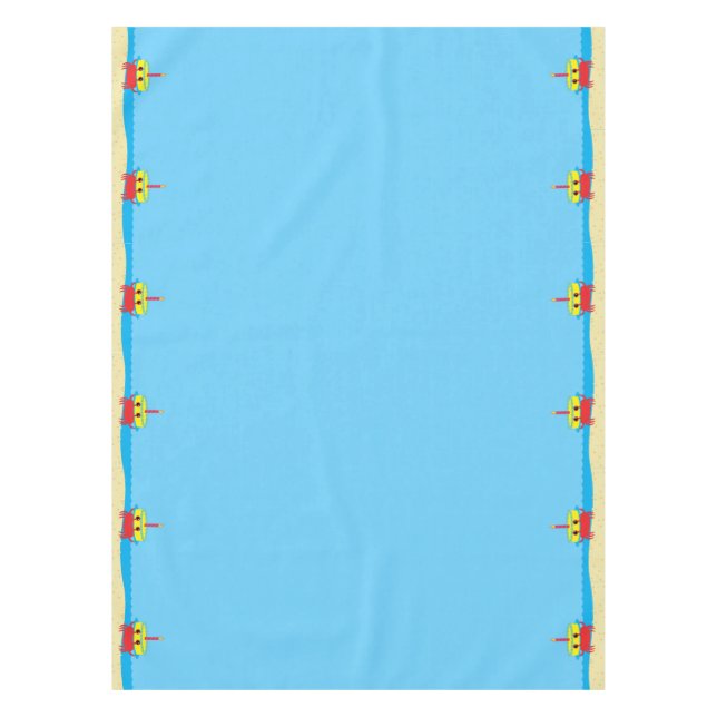 Mantel Cute Crab Beach Primer Fiesta de cumpleaños (Anverso)