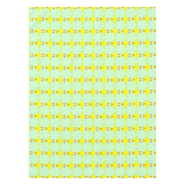Mantel Cute Easter Chick Tableclol (Anverso)