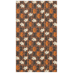 Mantel Cute, gingham halloween fanáticos fantasmas de cal