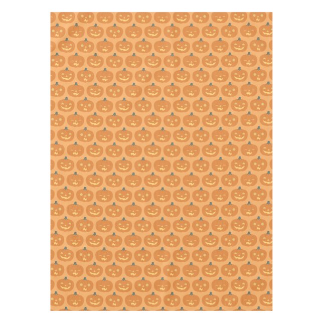 Mantel Cute Jack O'Lantern Cotton Tablecloth, 52"x70" (Anverso)