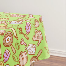 Cute Kitchenware Green Tableclol