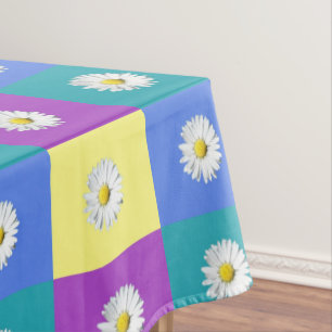 Mantel Cute morado amarillo azul Boho Daisy