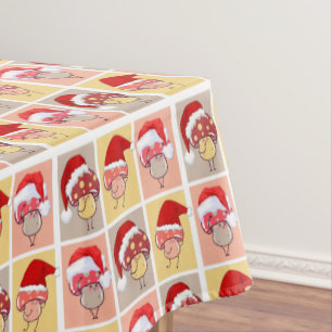 Mantel Cute Mushroomcore Santa Navidades hongos