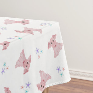 Mantel Cute Pinos Rosa Barnyard Niños Cumpleaños