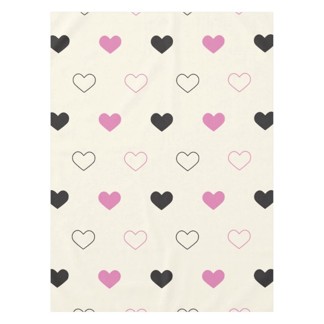 Mantel Cute Simple Heart Pattern (Anverso)