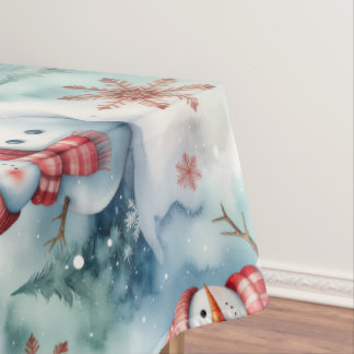 Mantel Cute Snowman Navidad 