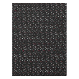 Mantel Cute Winter Snowman Pattern Black