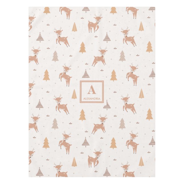 Mantel Cute Winter Woodland (Anverso)