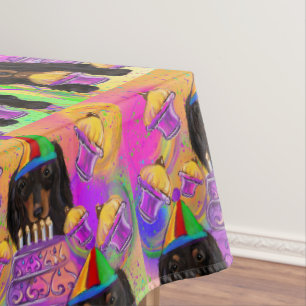 Mantel Dachshund negro de larga duración