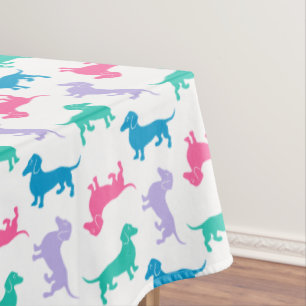 Mantel Dachshunds coloreados pastel