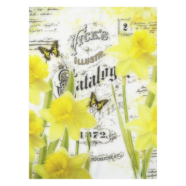 Mantel daffodias vintage (Anverso)