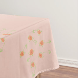 Mantel Dainty Peach Floral