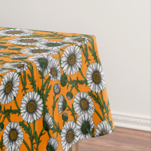 Mantel Daisies on naranja