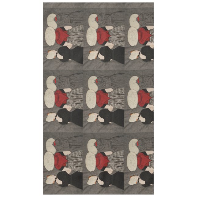 Mantel Damas holandesas vestidas de forma tradicional - P (Anverso)