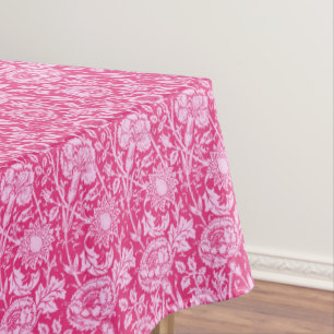Mantel Damasco del clavel de Nouveau del arte, rosa del