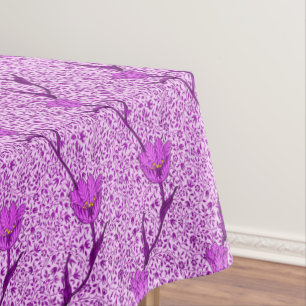 Mantel Damasco, violeta y orquídea del tulipán de Nouve