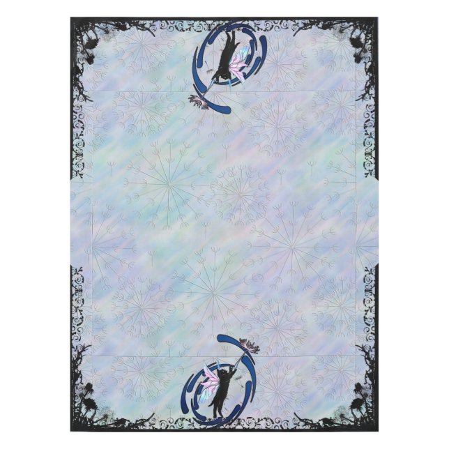 Mantel Dandelia de gato cósmico (Anverso)