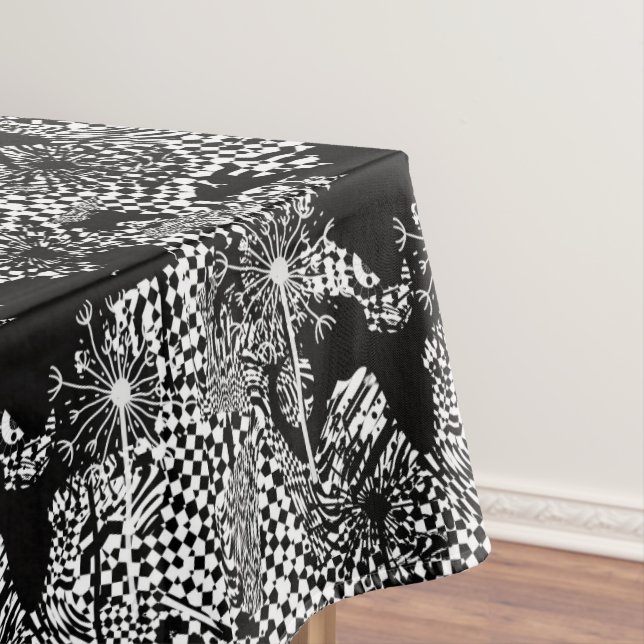 Mantel dandelia en blanco y negro (In Situ)