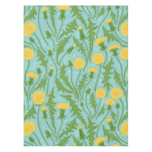 Mantel Dandelions, verde, amarillo y azul