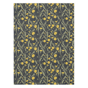 Mantel Dandelions, verde, amarillo y negro