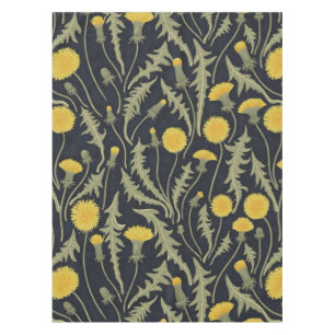 Mantel Dandelions, verde, amarillo y negro