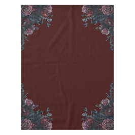 Mantel Dark Maroon Mauve Boda Gótica Elegante