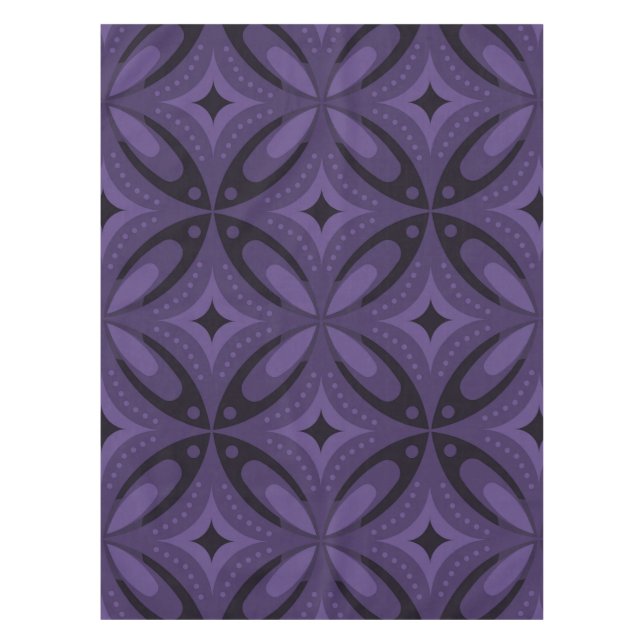 Mantel Dark Purple Colored Retro Pattern (Anverso)