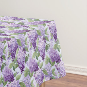 Mantel de algodón floral de lilas