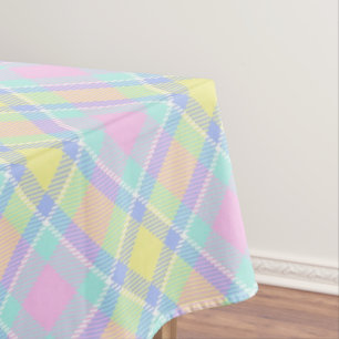 Mantel de cuadros pastel
