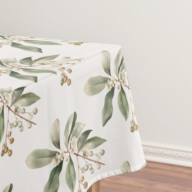 Mantel de Elegante Verdor (Elegant Greenery Tablecloth
)