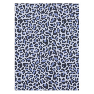 Mantel de estampado de leopardo azul