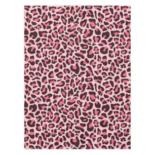 Mantel de estampado de leopardo rosa